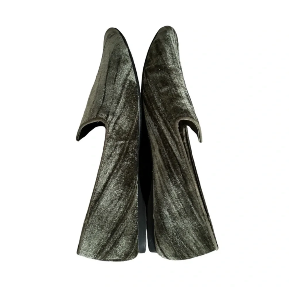 NWOB! Birdies Donqun Striped Crushed Velvet Driving Loafers/Flats